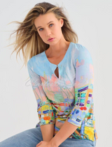 'Kings Pier Marina' Top With Keyhole Neckline - Style 25731