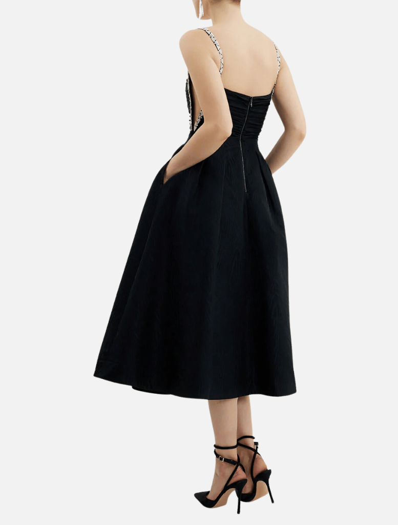 Danielle Midi Dress - Black