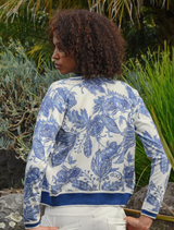 Feeling Blue-tiful Cardigan – Blue & White