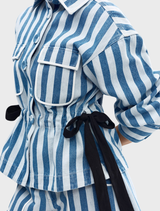 Darcey Jacket - Powder Denim Stripe