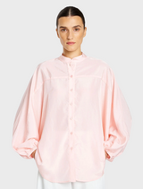 Tumbled Taffeta Billow Blouse - Fondant