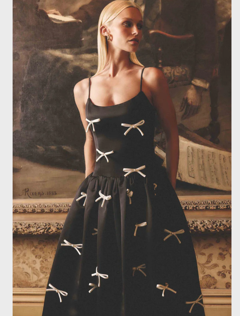 Ursula Midi Dress - Black