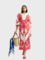 Bridget Dress - Ruby Antique