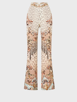 High Waisted Flared Trouser - Aranjuez Animalia