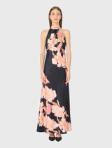 Caroline Sleeveless - Coral Pink Black