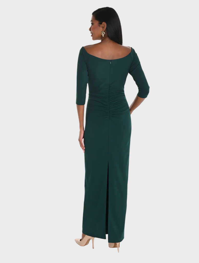 Off Shoulder Dress - Teal