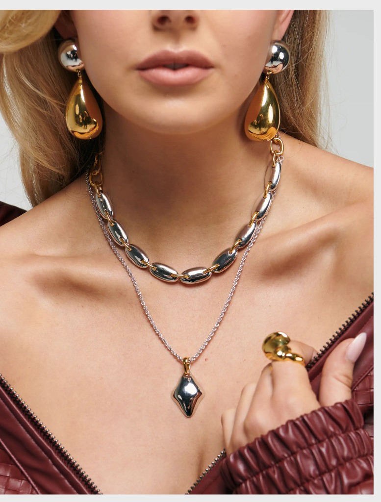 Gia Necklace - Silver