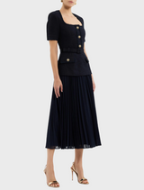 Jonie Midi Dress - Navy