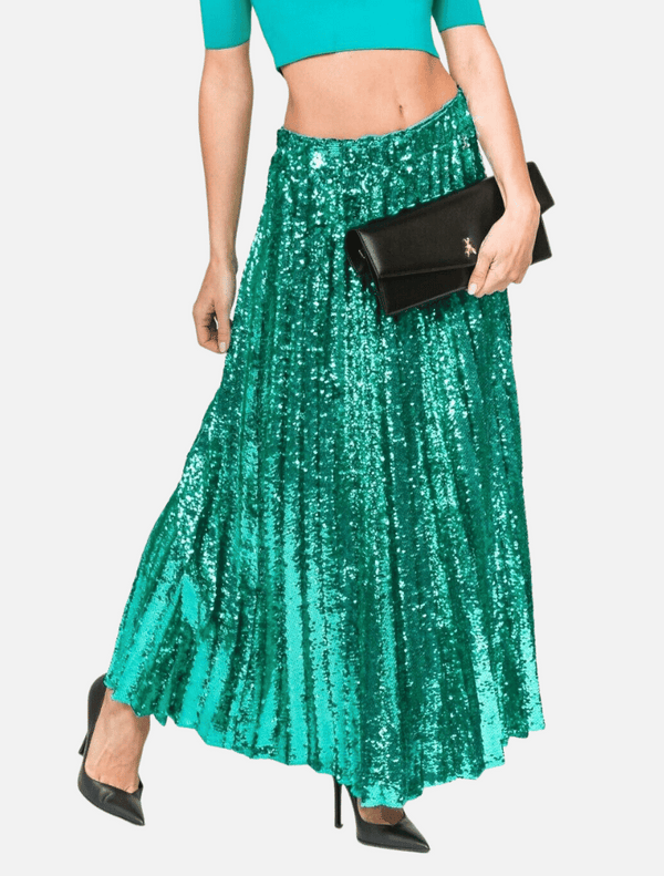 Sequin Skirt - Illusion Green