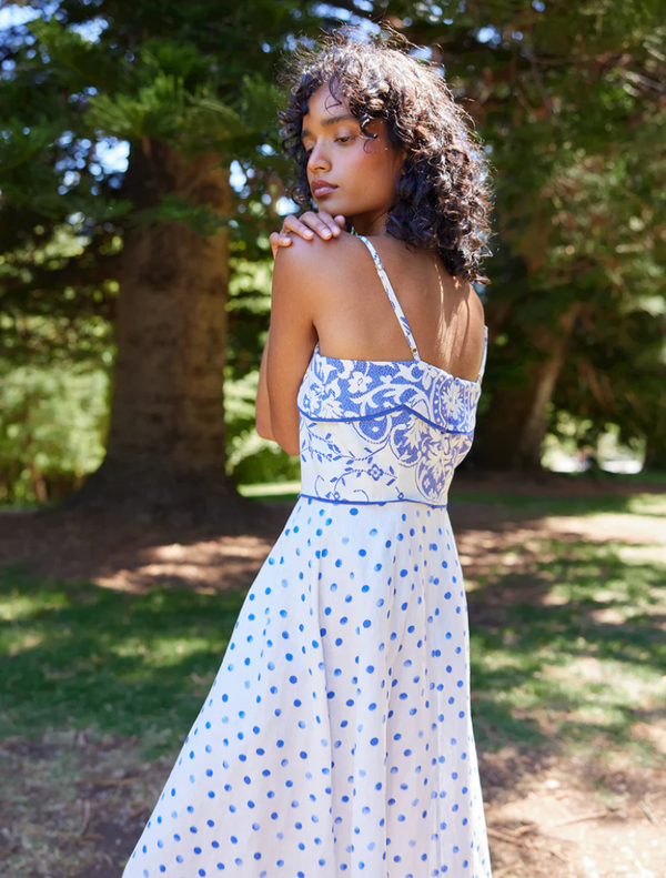 Hattie Dress - Royal /Antique