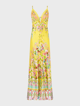 Bias Slip Dress With Lace Edge Detail - Lady Limonada