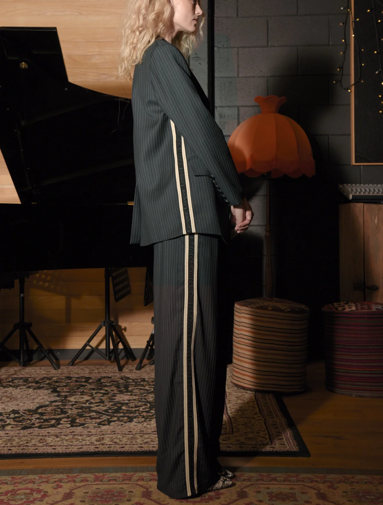 Back To Track Pant - Ink Pinstripe