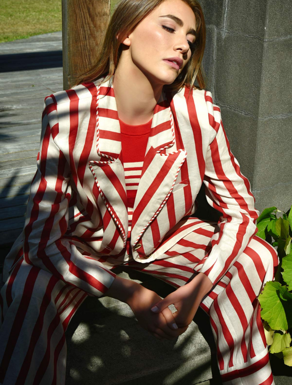 Seville Strolls  Pant - Red/Natural