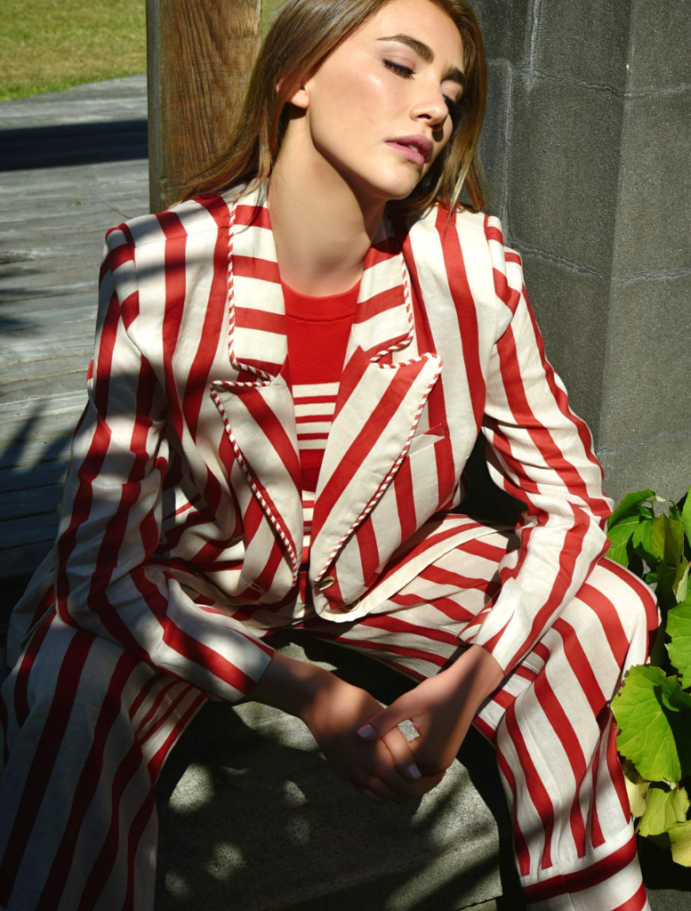 Seville Strolls  Pant - Red/Natural