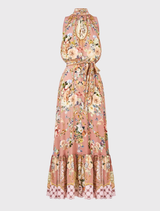 Necktie Dress With Elasticated Waist - Chamber Of Blooms