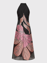Tessa Maxi - Coral Silver Black