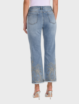 Woven Denim Pant - Blue