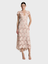 Belinda Dress - Blush Cream