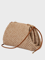 Anna Woven Clutch - Natural