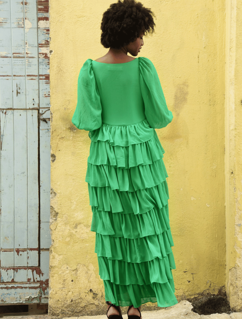 Layer Of The Day Dress  - Green