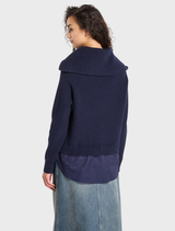 Thick Gauge Pullover - Blue