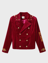 Daphne Velvet Jacket - Ruby