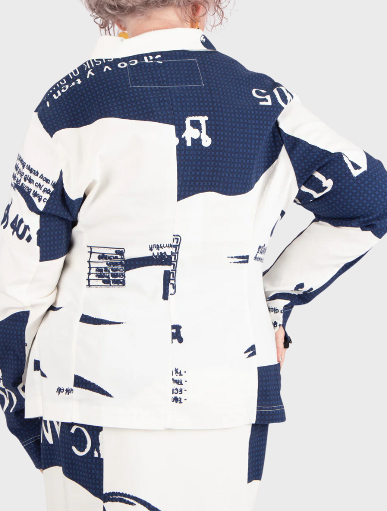 Jacket - Navy Print