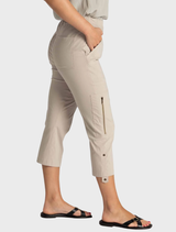 Cropped Zip Cargo - Putty