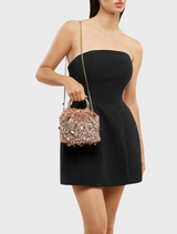 Vera Sequin Top Handle - Blush