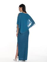 Knit Dress- Teal/Blue