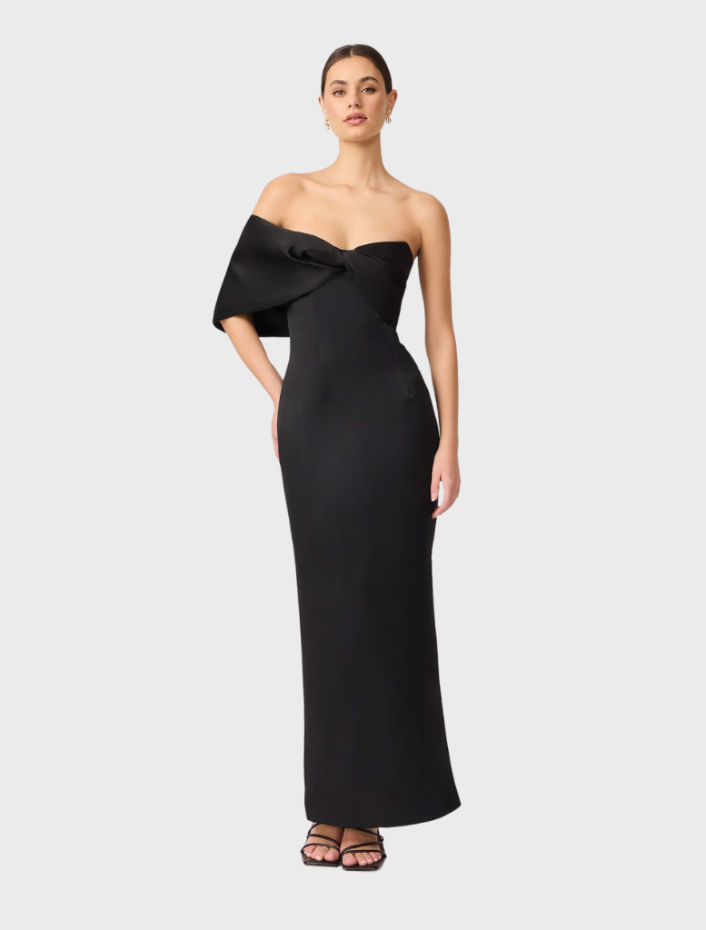 Dandelion Strapless Gown - Black