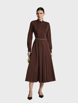 Lara Shirt Dress - Chocolate
