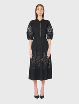 Margot Shirt Dress - Black