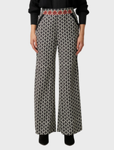 Willow Viscose Dobby Half Waist Panel Pant - Country Tapestry