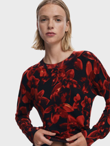 Thin Gauge Pullover - Floral Print