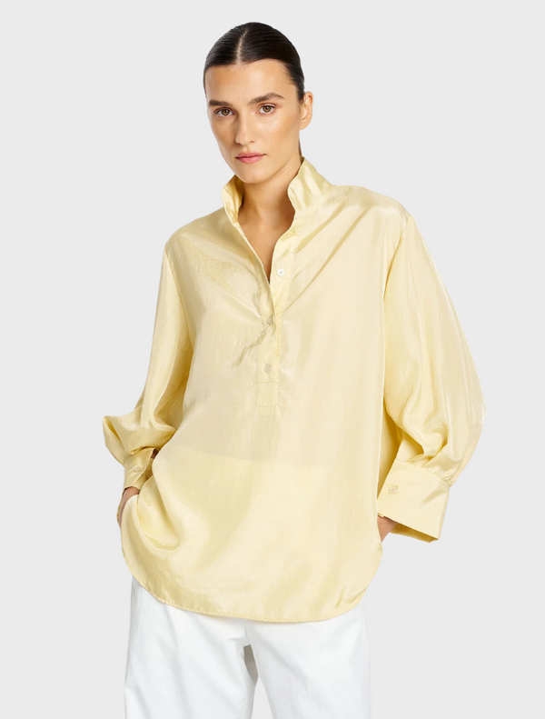 Tumbled Taffeta Resort Shirt - Sorbet