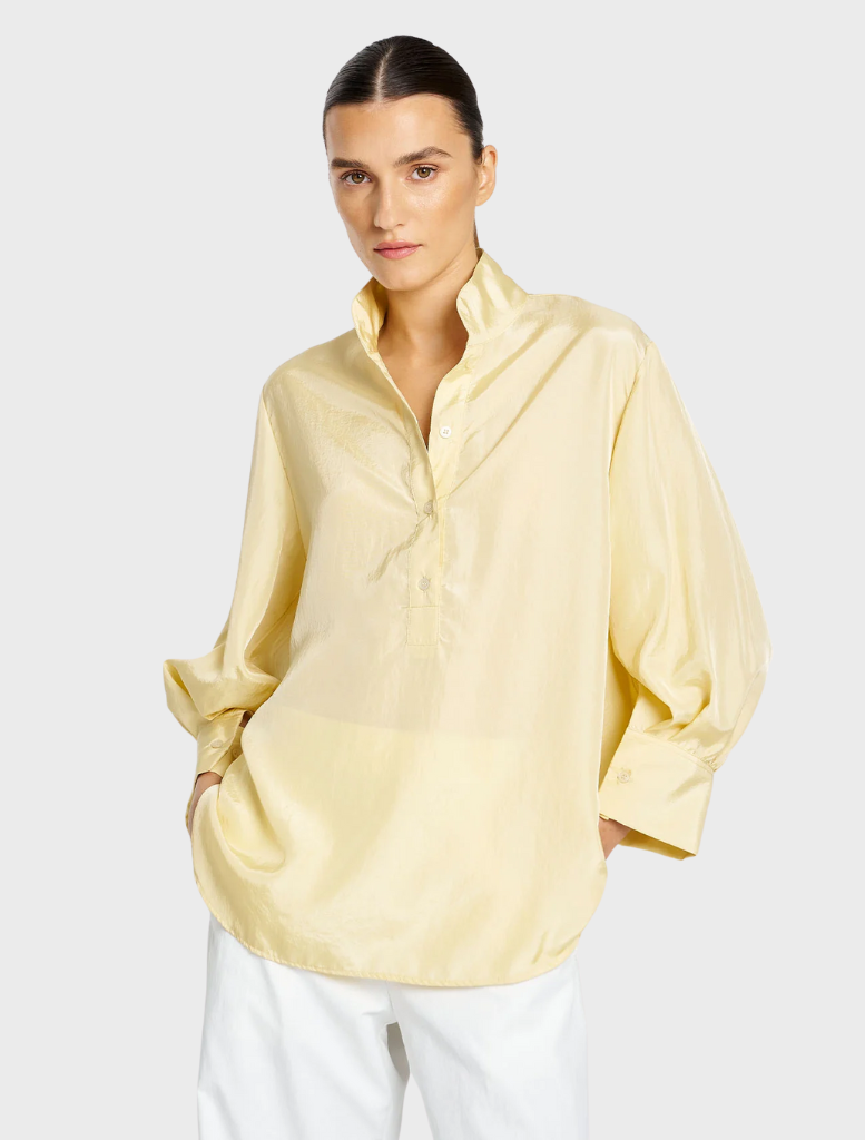 Tumbled Taffeta Resort Shirt - Sorbet
