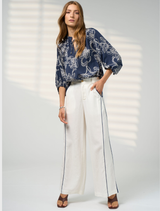 Blueprint Blouse - Navy Multi