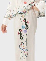 Alex Wide Leg Pant - Linen Kiss