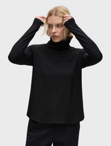 Turtle Neck Top - Black