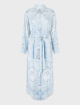 The Hum Of The Alhambra Shirt Dress - Back Button Details