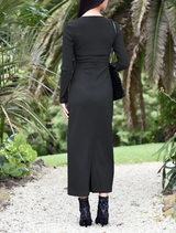 Date Night Dress & Bolero Set - Black