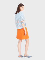 Jacket, Floral Pattern - Sky Blue