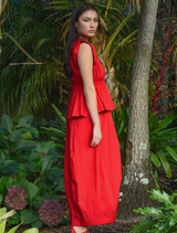 Pep In Your Step Dress - Red