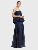 Leonie Appliqué Bustier Top - Midnight