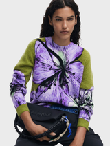 Thin Gauge Pullover - Floral Print