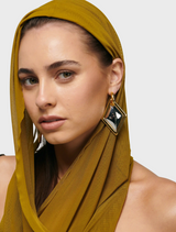 Lusso Earrings - Gold Hoop