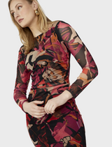 Knit Dress - Begonia/Orange