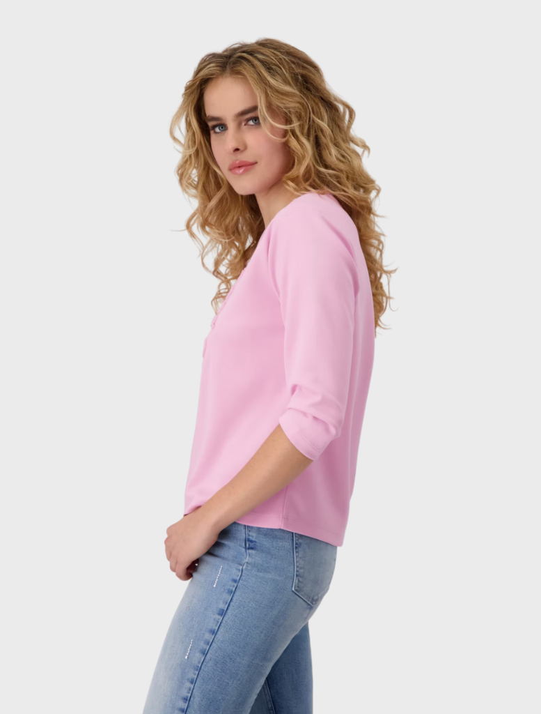 T Shirt Basic  3D-Emblem - Bubblegum