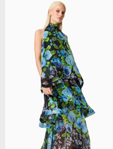Briony Tiered Gown - BlackMulti
